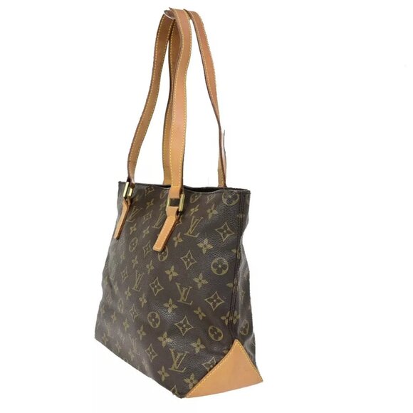 LOUIS VUITTON Cabas Piano Shoulder Bag Monogram Leather Brown - Picture 2 of 7